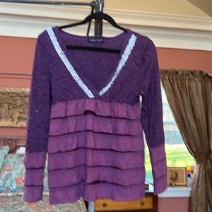 Beautiful, Fun Purple Sweater!